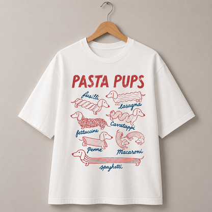 Dachshund Pasta Pups T-Shirt Funny Dog Lover Graphic