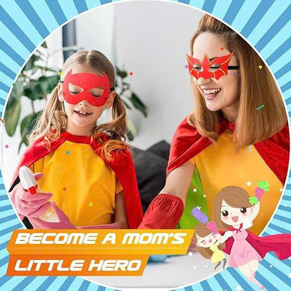 Kids Halloween Superhero Costumes: Capes and Masks Set