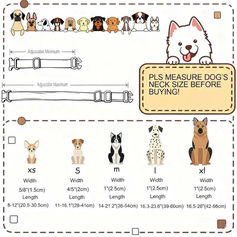 Adjustable Halloween Dog Collar - Soft Cotton Pumpkin Collar for Small Medium Large Dogs