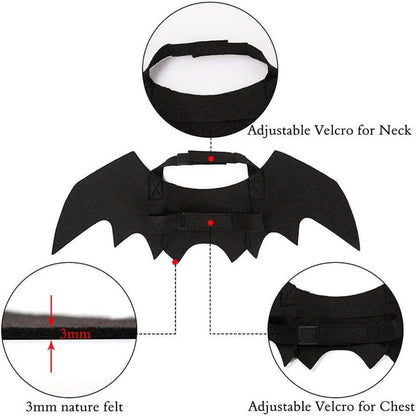 Halloween Bat Wings Costume for Cats and Small Dogs