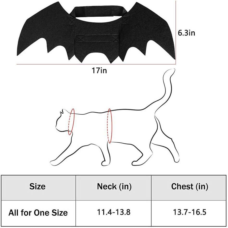 Halloween Bat Wings Costume for Cats and Small Dogs