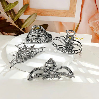 4PCS Gothic Metal Halloween Hair Claw Clips Set for Women