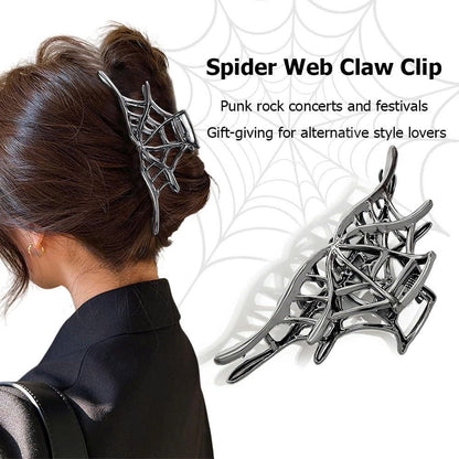 4PCS Gothic Metal Halloween Hair Claw Clips Set for Women