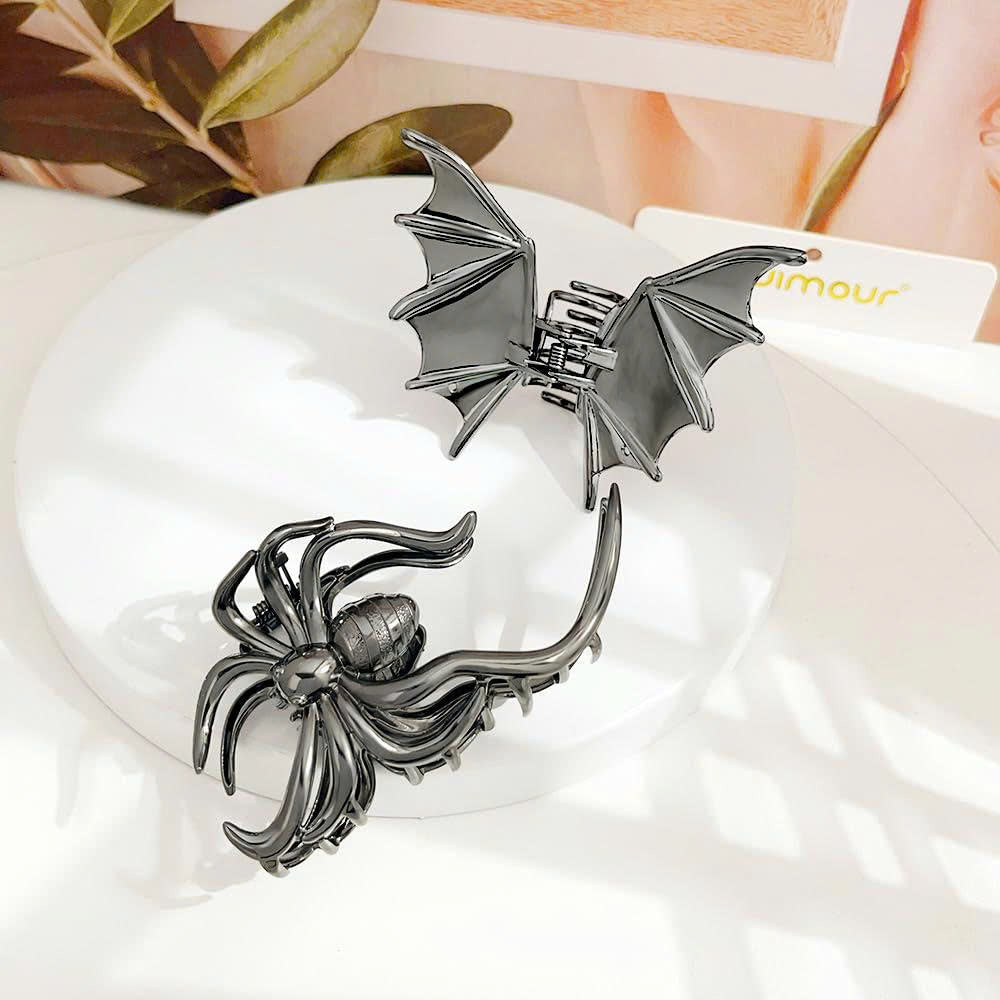 4PCS Gothic Metal Halloween Hair Claw Clips Set for Women