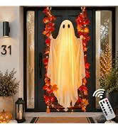 3PCS Lighted Hanging Ghost Halloween Decorations with Remote