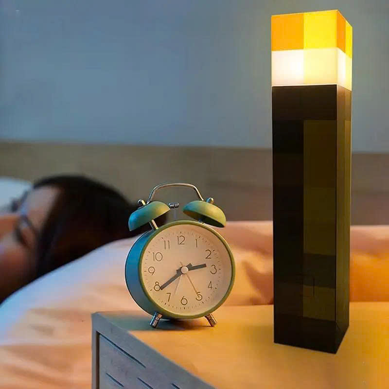 Pixel Brownstone Torch Light: USB Rechargeable Wall & Table Lamp