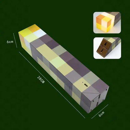Pixel Brownstone Torch Light: USB Rechargeable Wall & Table Lamp