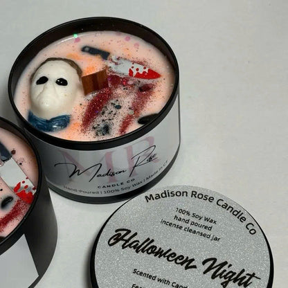 Michael Myers Halloween Horror Movie Candle - 8oz Candy Apple Soy Wax