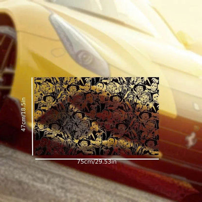 Halloween Horror Movie Characters Car Window Sticker - Waterproof Decal