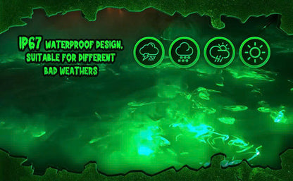 Halloween Laser Swamp Light Projector - IP67 Waterproof Outdoor Decor