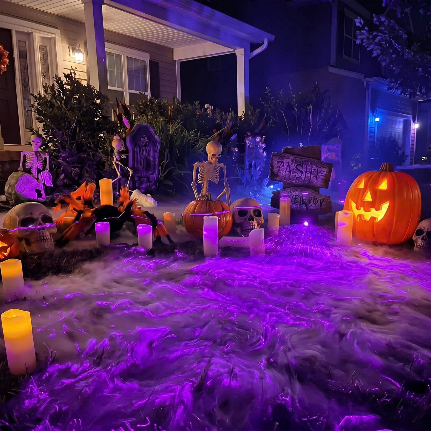 Halloween Laser Swamp Light Projector - IP67 Waterproof Outdoor Decor