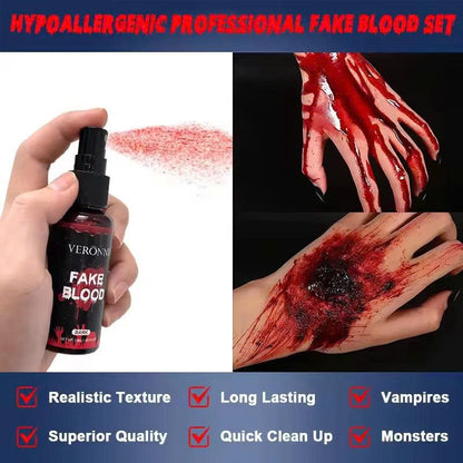 Washable Fake Blood Spray for Halloween Makeup & SFX (50ml)