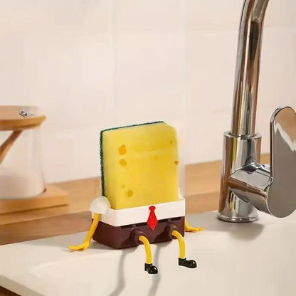 Cute SpongeBob Kitchen Sink Sponge Holder - Drainage Shelf Basket