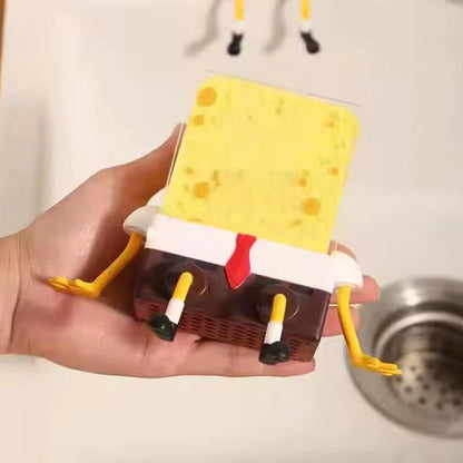 Cute SpongeBob Kitchen Sink Sponge Holder - Drainage Shelf Basket