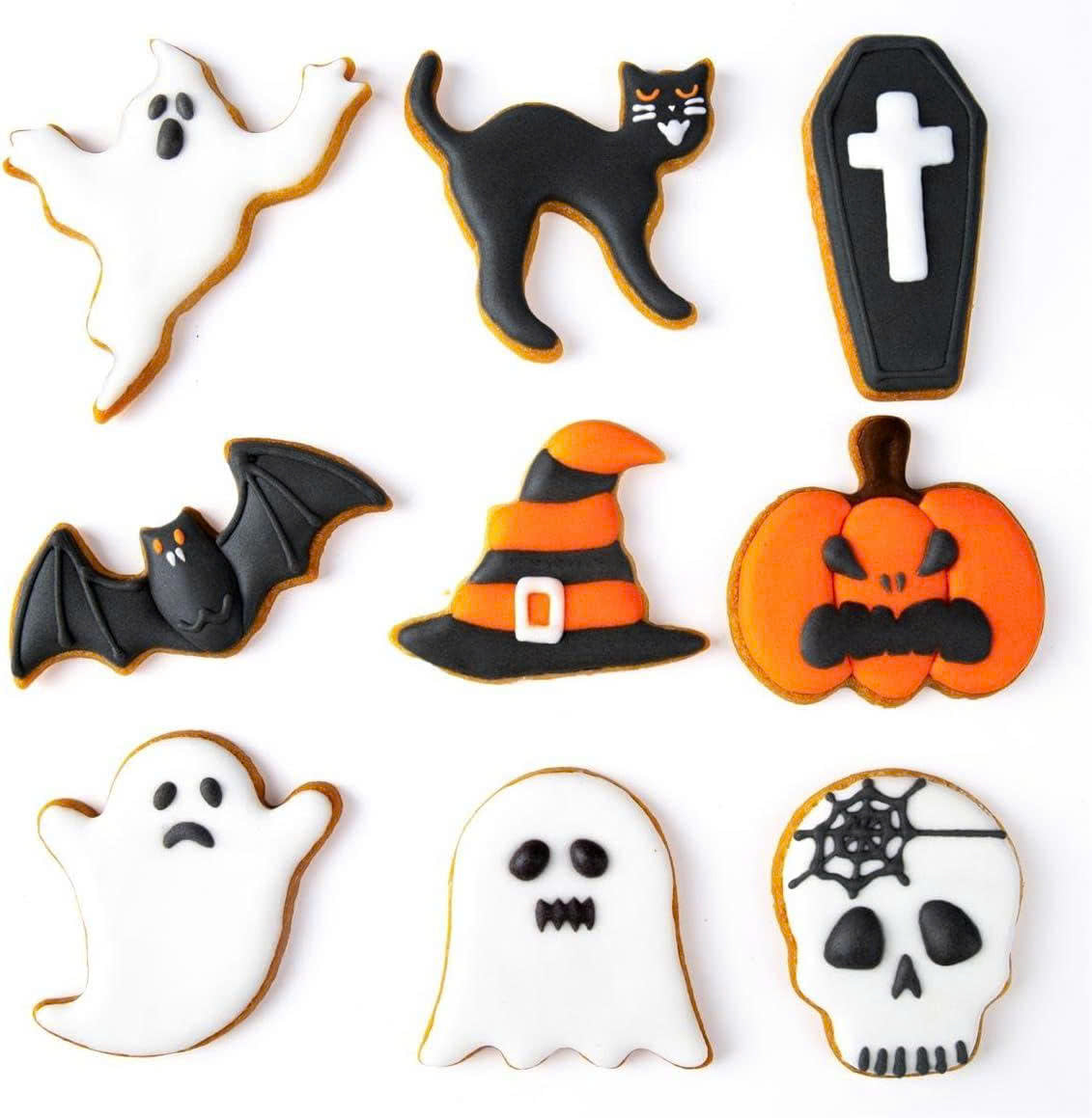 9PCS Stainless Steel Halloween Cookie Cutters Set