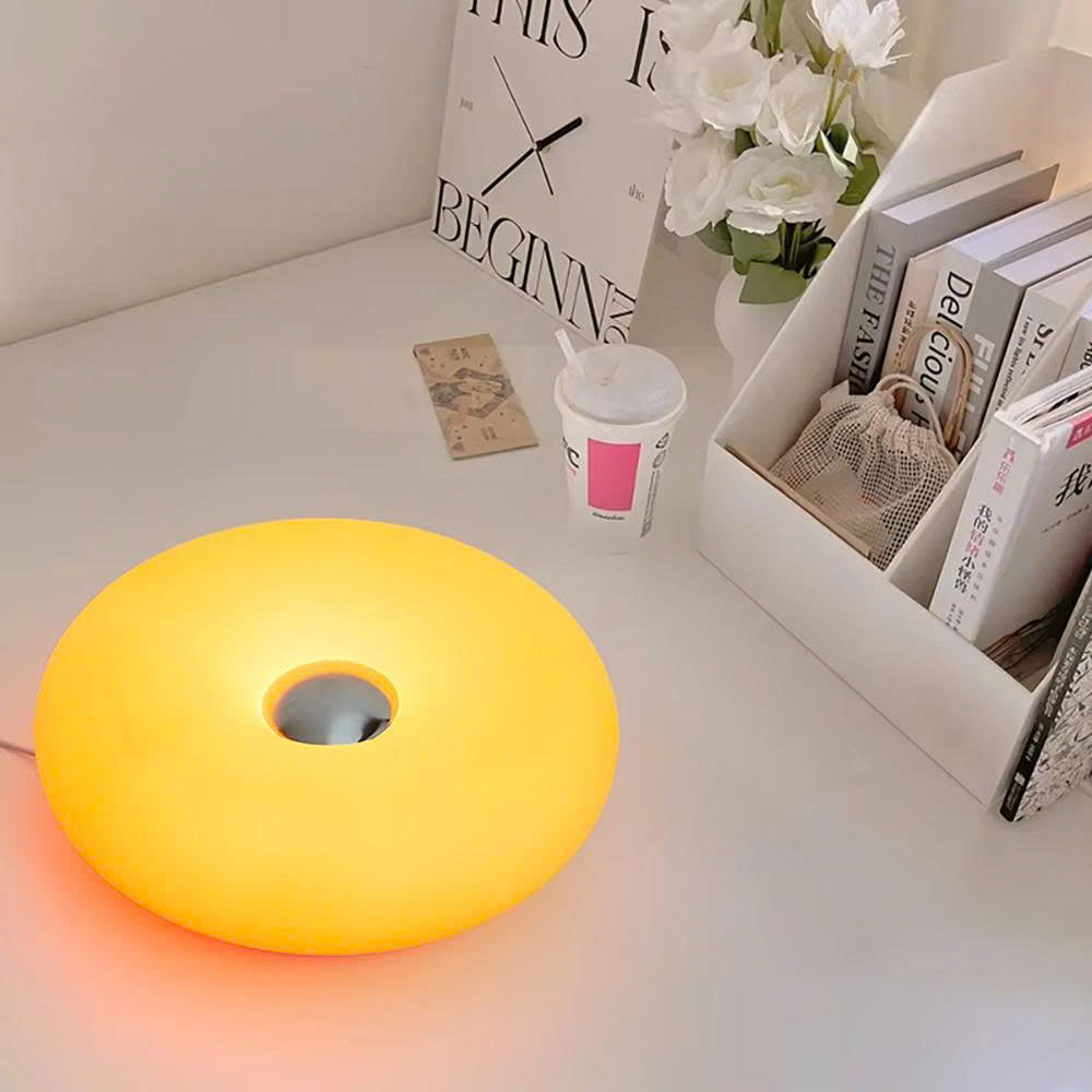 Bauhaus Donut Table Lamp - USB Ambient Night Light for Bedroom