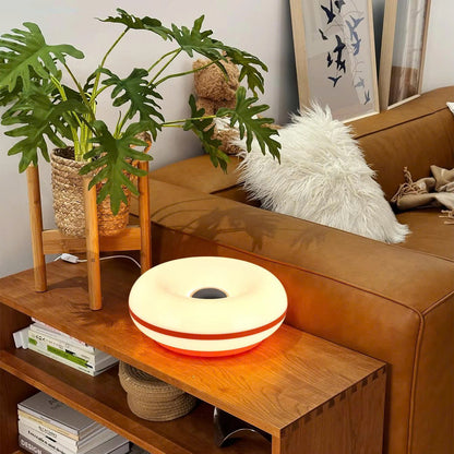 Bauhaus Donut Table Lamp - USB Ambient Night Light for Bedroom