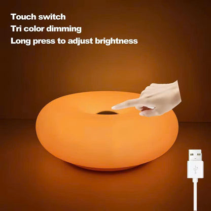 Bauhaus Donut Table Lamp - USB Ambient Night Light for Bedroom