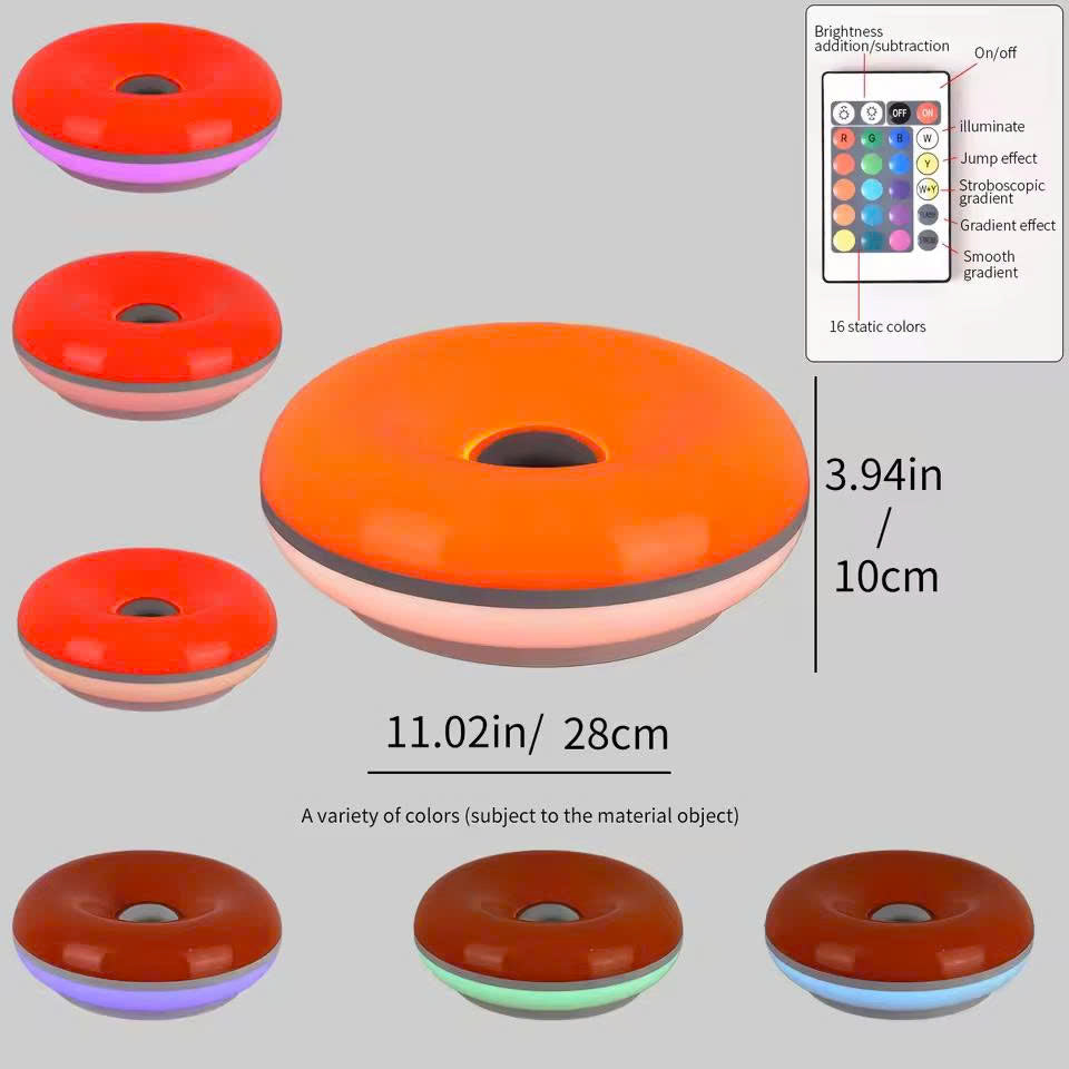 Bauhaus Donut Table Lamp - USB Ambient Night Light for Bedroom
