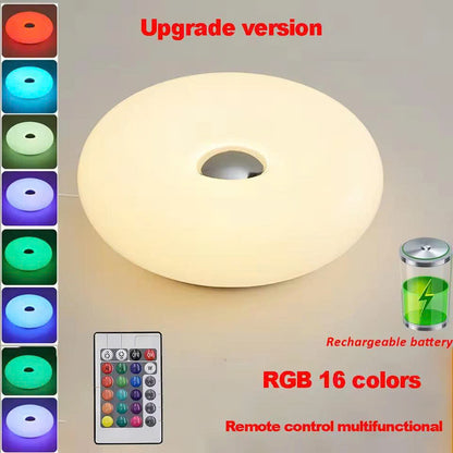 Bauhaus Donut Table Lamp - USB Ambient Night Light for Bedroom