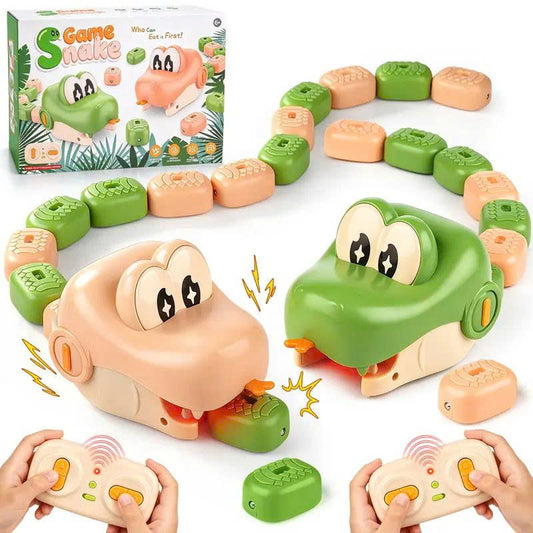 2 Players Remote Control Magnetic Snake Battle Game Toy for Kids