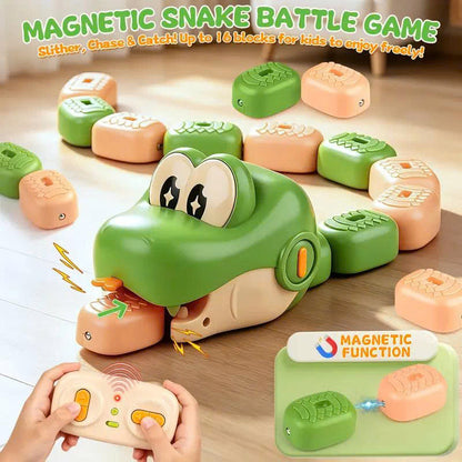 2 Players Remote Control Magnetic Snake Battle Game Toy for Kids