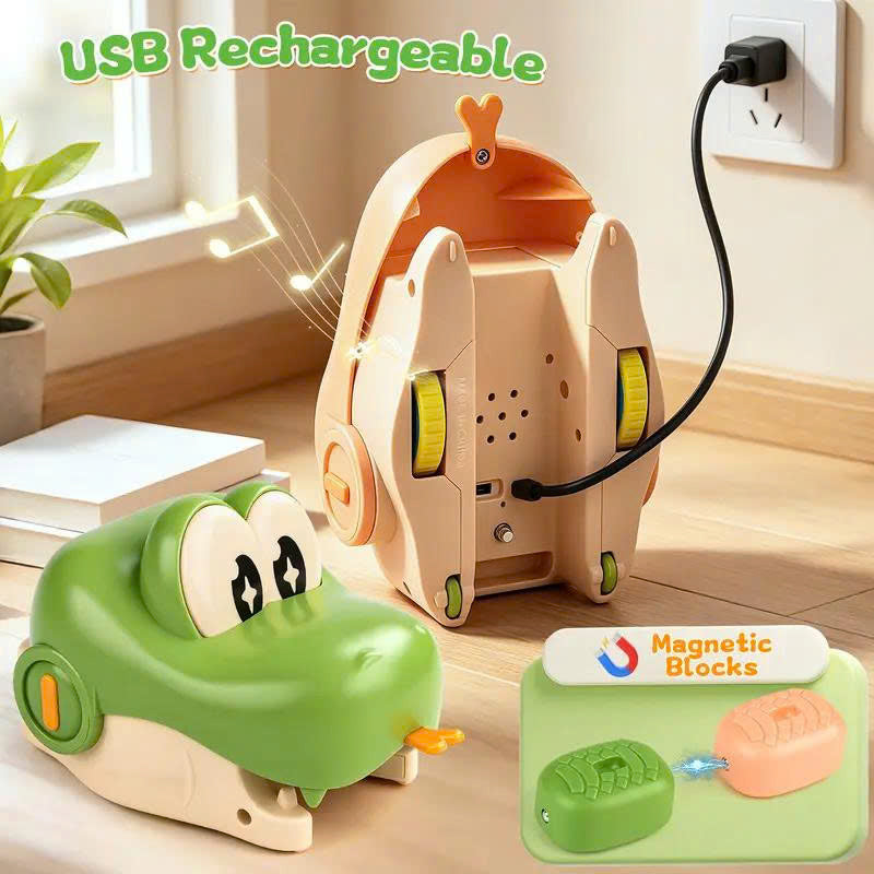 2 Players Remote Control Magnetic Snake Battle Game Toy for Kids