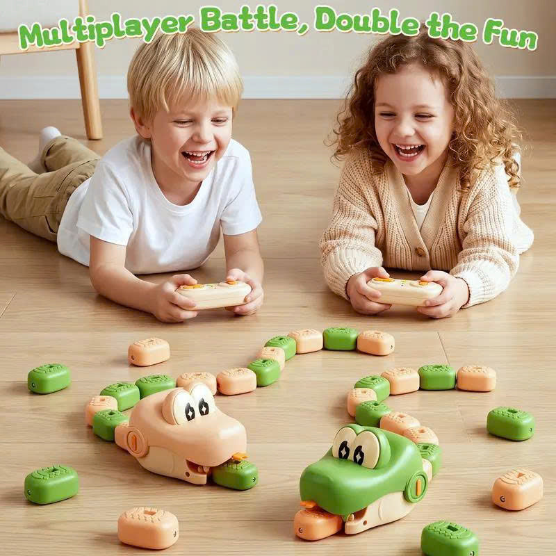 2 Players Remote Control Magnetic Snake Battle Game Toy for Kids