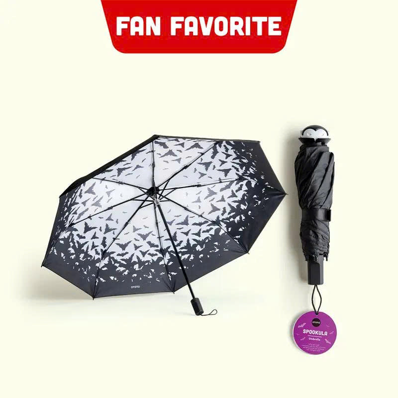 OTOTO Spookula Vampire Folding Umbrella - Windproof Travel Parasol