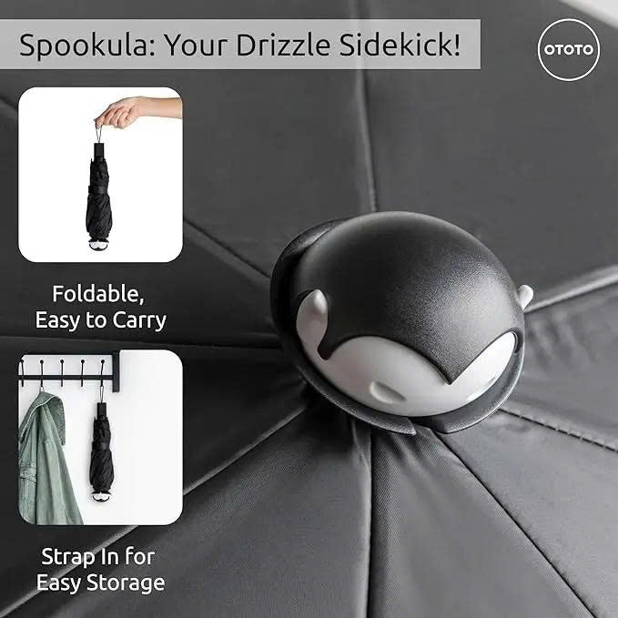 OTOTO Spookula Vampire Folding Umbrella - Windproof Travel Parasol