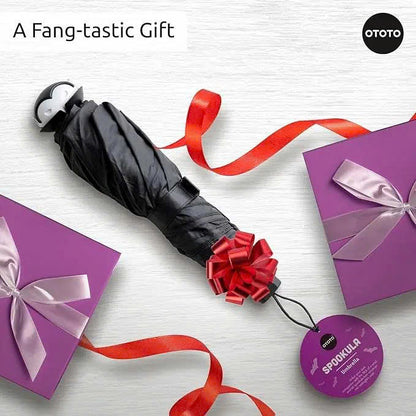 OTOTO Spookula Vampire Folding Umbrella - Windproof Travel Parasol