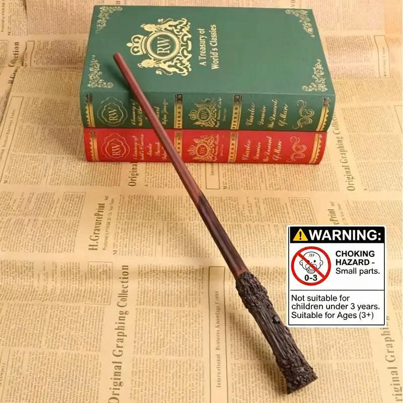 Rechargeable Resin Wizard Magic Wand Set with Gift Box & Flash Paper