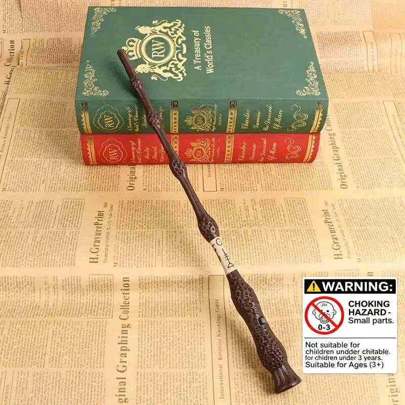 Rechargeable Resin Wizard Magic Wand Set with Gift Box & Flash Paper
