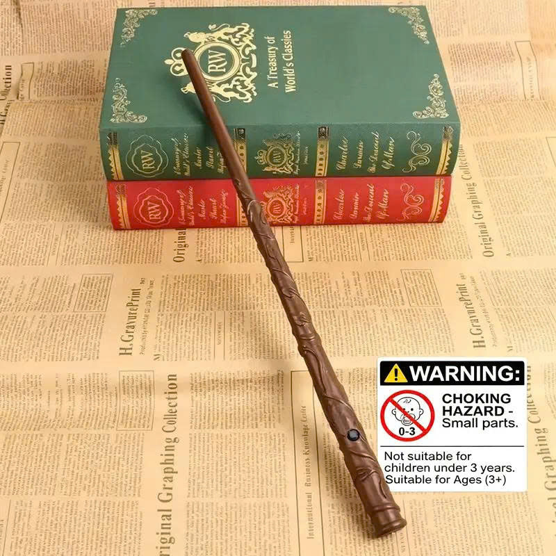 Rechargeable Resin Wizard Magic Wand Set with Gift Box & Flash Paper