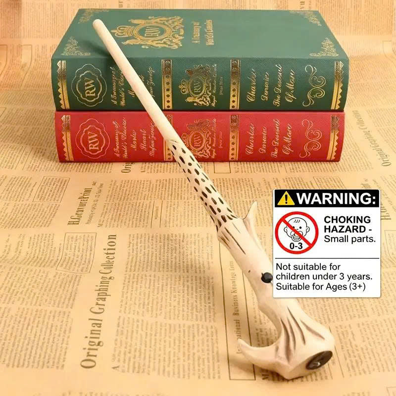 Rechargeable Resin Wizard Magic Wand Set with Gift Box & Flash Paper