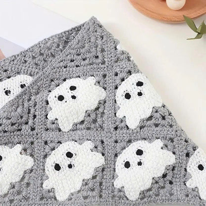 Women's Halloween Crochet Bandana - Boho Triangle Head Scarf