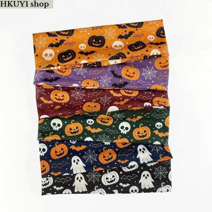 Halloween Wide Elastic Headband (1/6 Pcs) - Spooky Stretch Hair Band for Women