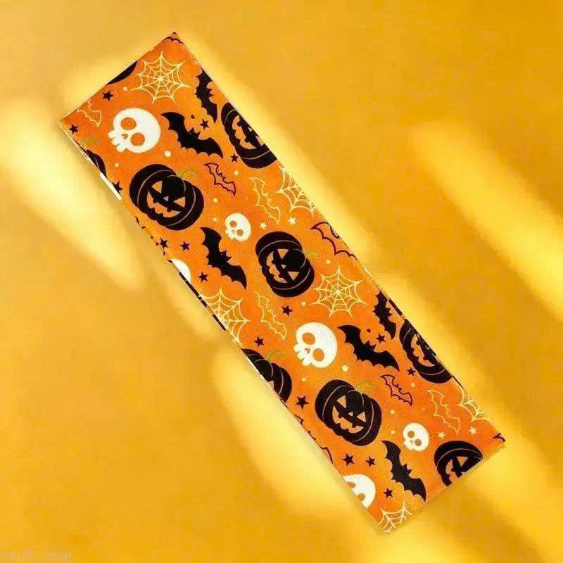 Halloween Wide Elastic Headband (1/6 Pcs) - Spooky Stretch Hair Band for Women