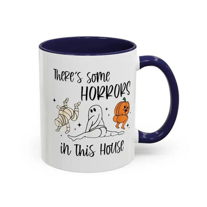 There's Some Horrors In This House Mug - Funny Halloween Ceramic Coffee Cup