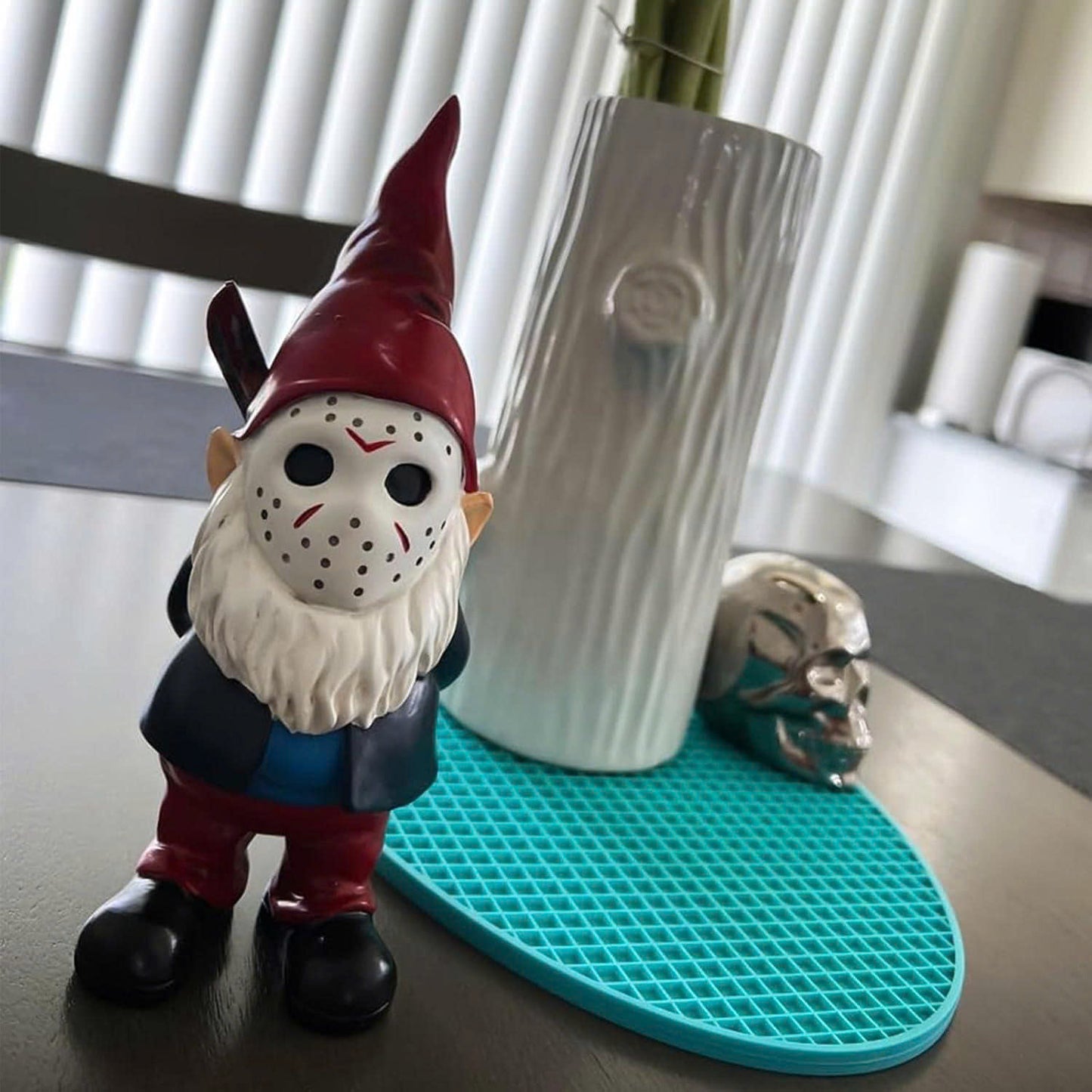 Horror Garden Gnome Statue - 5.5" Halloween Slasher Killer Outdoor Decor