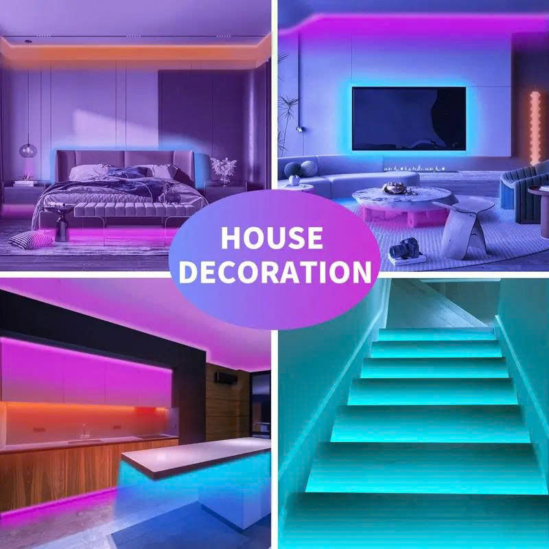Smart RGB LED Strip Lights - Bluetooth Music Sync Light Strip with App & Remote