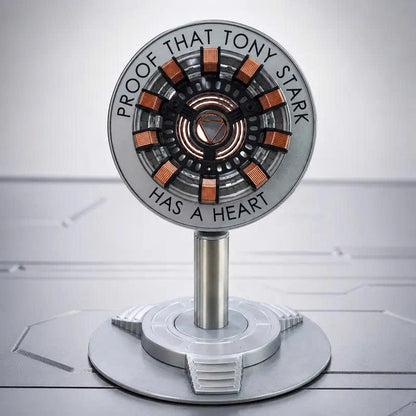 Arc Reactor LED Desk Lamp - Tony Stark Heart Metal Replica Night Light