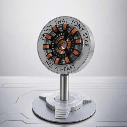 Arc Reactor LED Desk Lamp - Tony Stark Heart Metal Replica Night Light