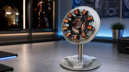 Arc Reactor LED Desk Lamp - Tony Stark Heart Metal Replica Night Light
