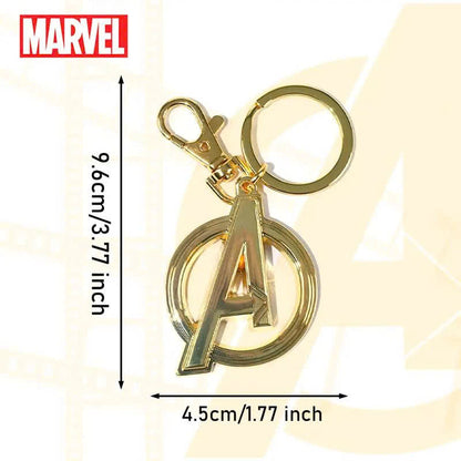 Marvel Avengers 3D Metal Keychain - Thor Hammer & Captain America Shield Keyring
