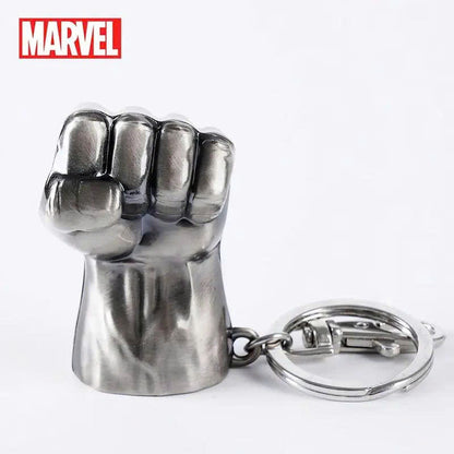 Marvel Avengers 3D Metal Keychain - Thor Hammer & Captain America Shield Keyring