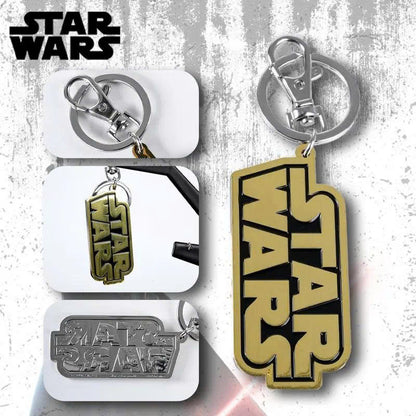 Star Wars 3D Metal Keychain - Mandalorian Falcon R2-D2 Keyring (1PC)
