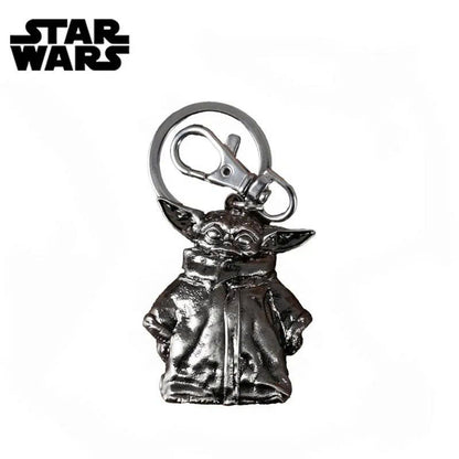 Star Wars 3D Metal Keychain - Mandalorian Falcon R2-D2 Keyring (1PC)