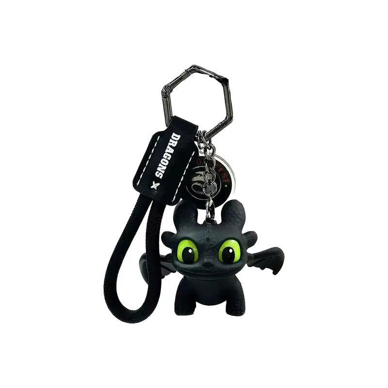 Toothless Dragon Keychain - Moving Wings & Light-Up Eyes Keyring