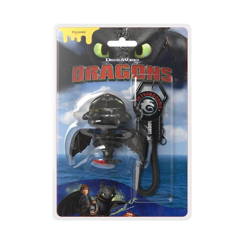 Toothless Dragon Keychain - Moving Wings & Light-Up Eyes Keyring